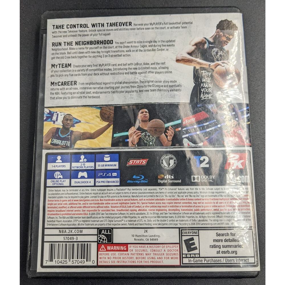 NBA 2K19 - PS4 - Tested/Working - Picture 3 of 3
